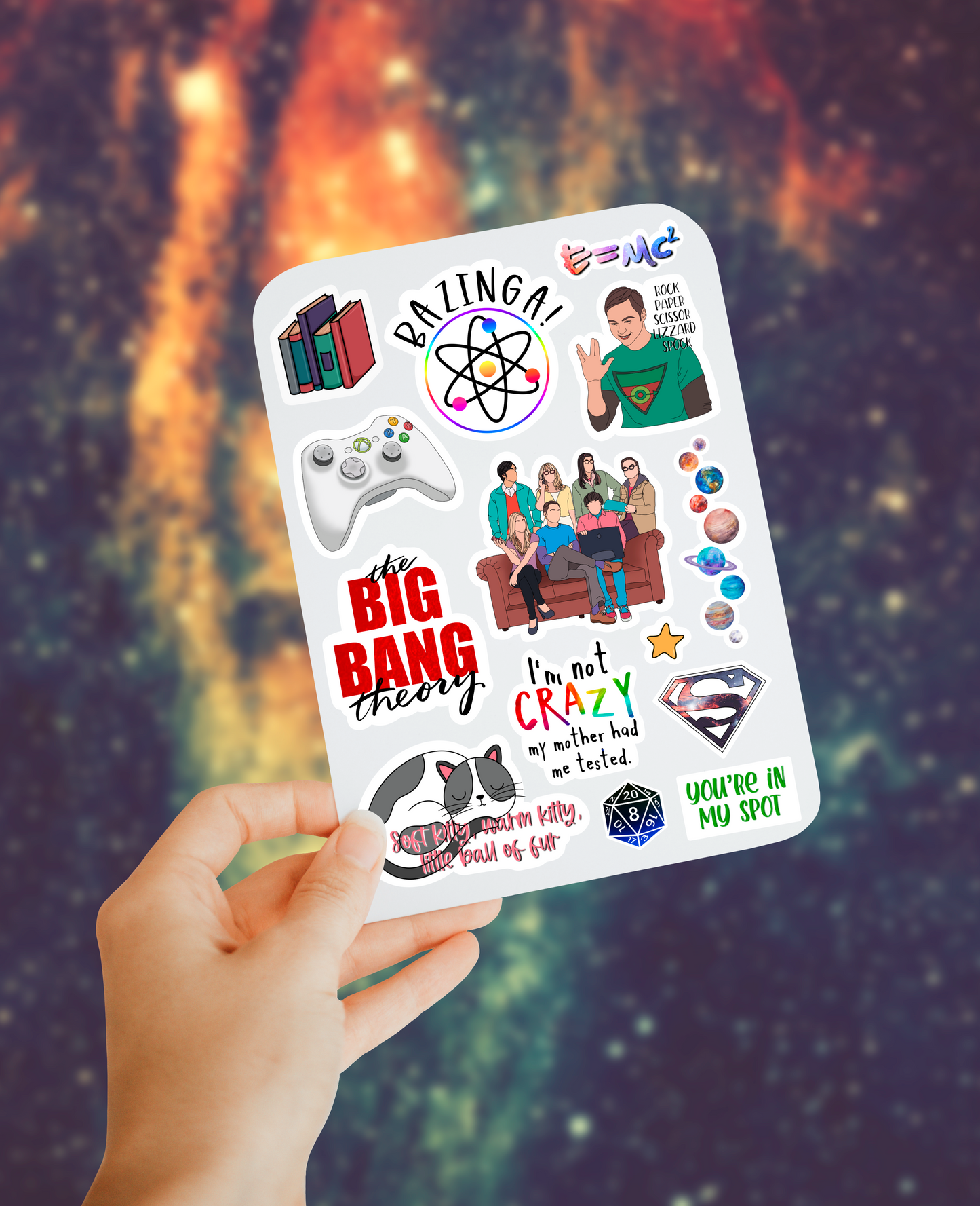 Big Bang sticker sheet