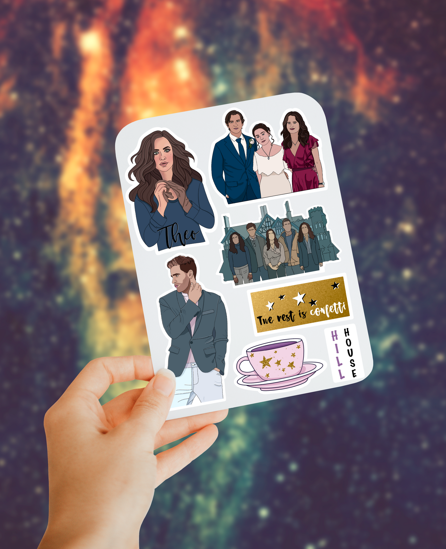 Hill house sticker sheet