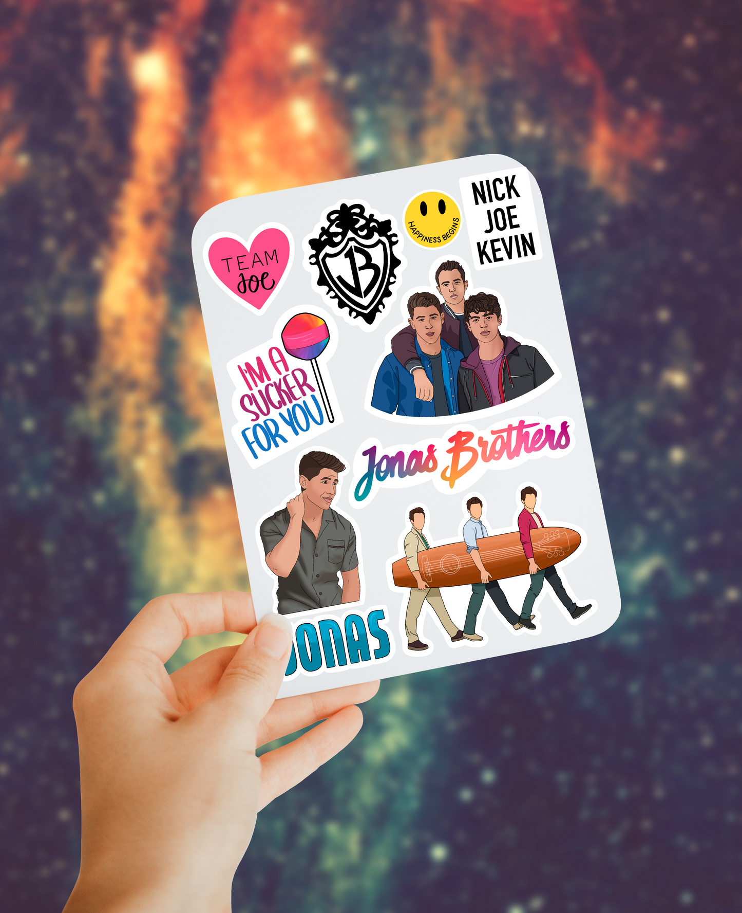 Jo Bros sticker sheet
