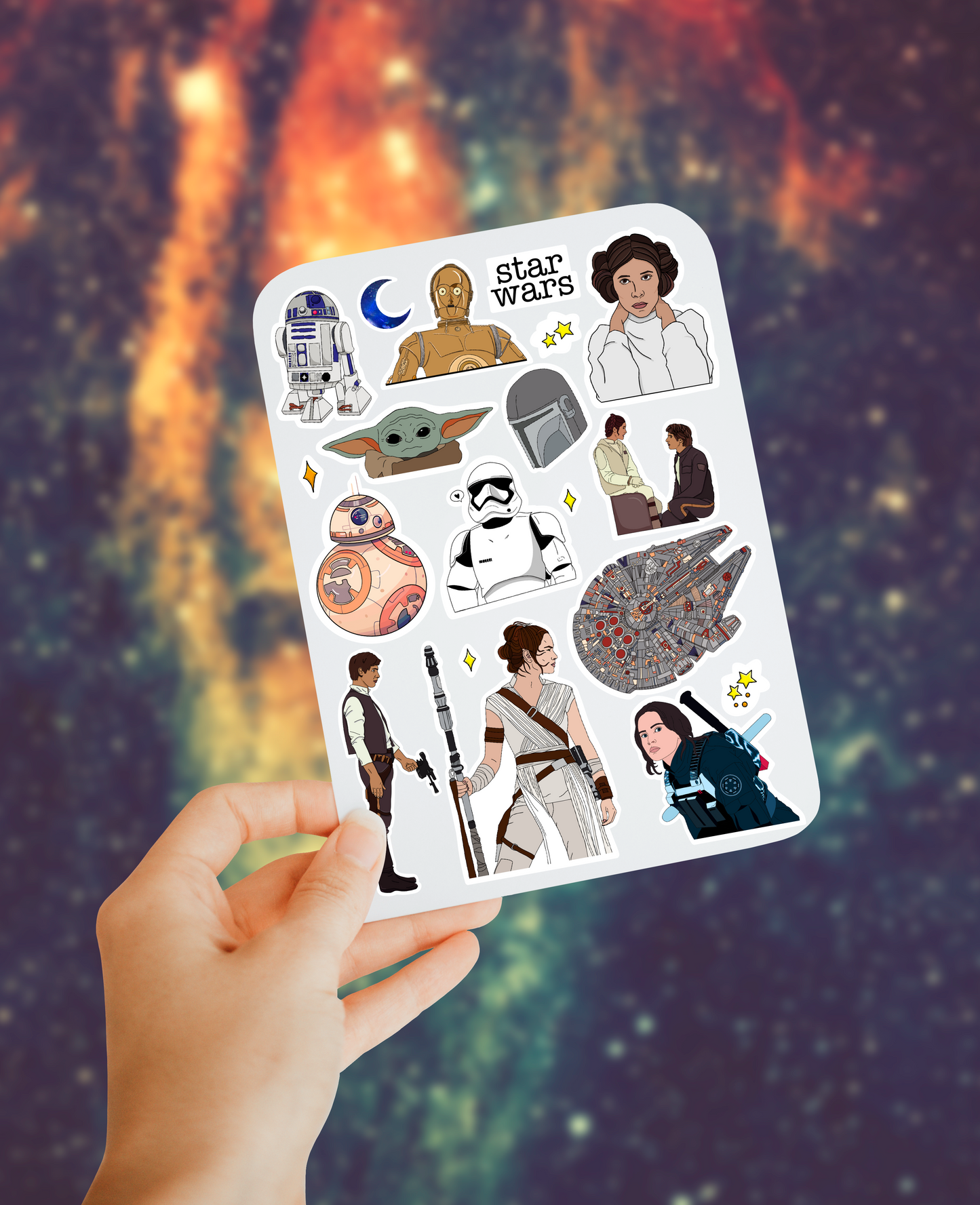 Star sticker sheet