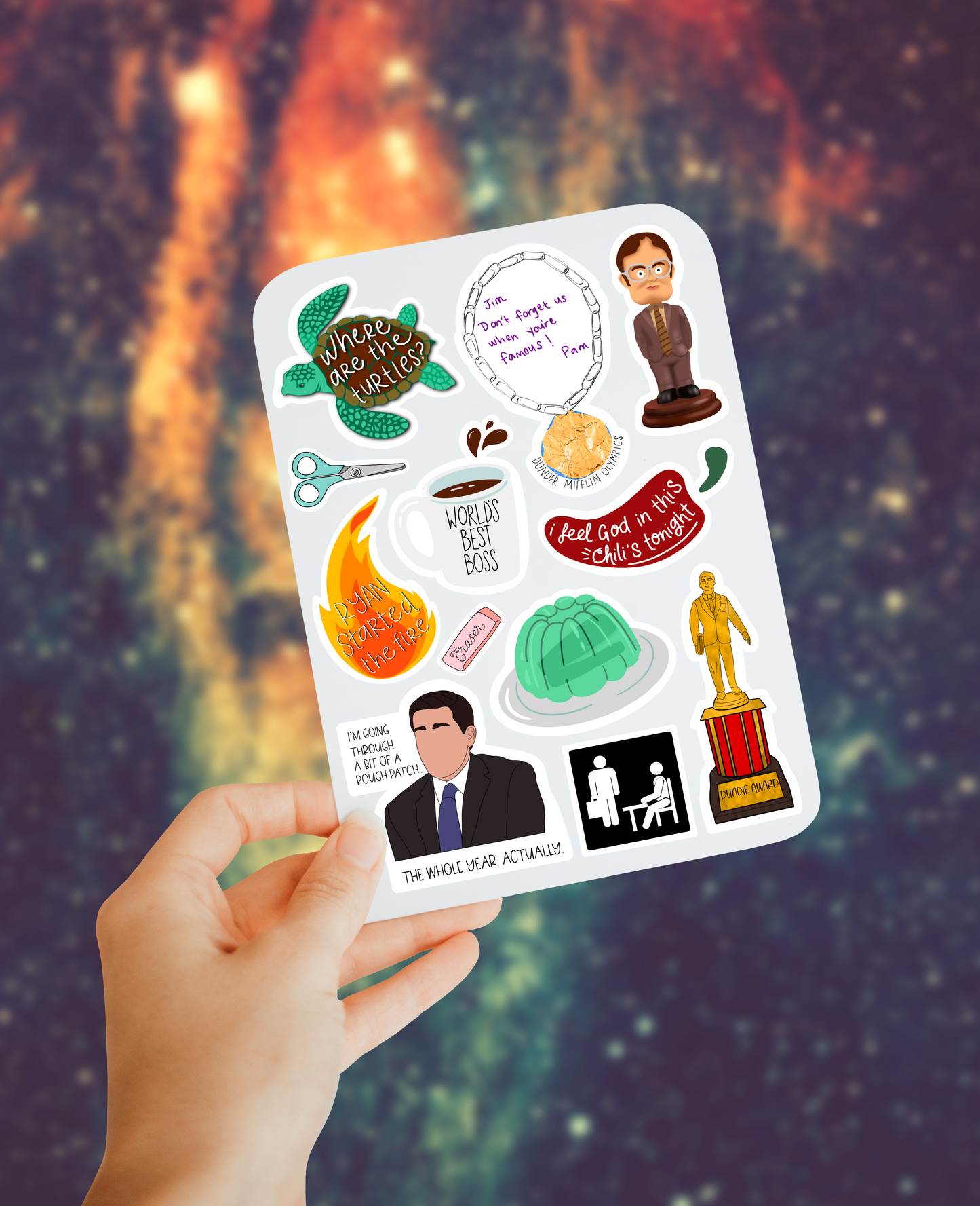 Office 2 sticker sheet
