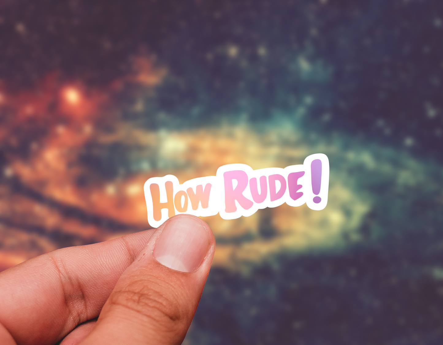 How rude sticker