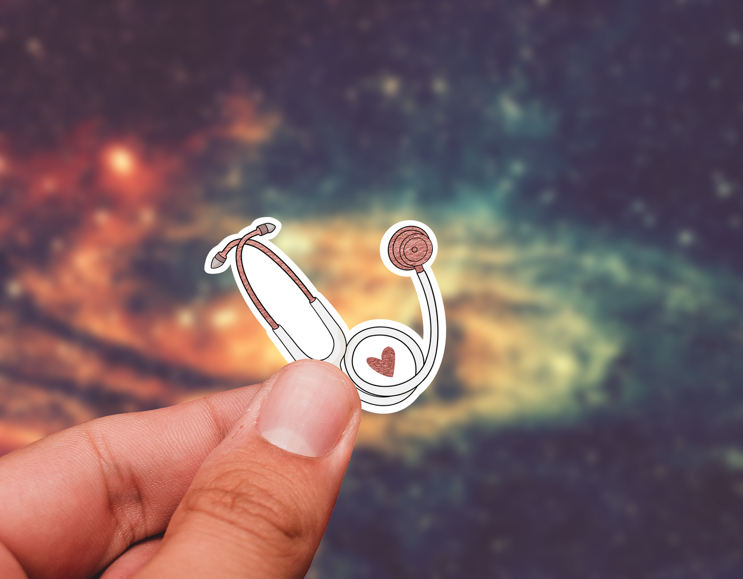 Stethoscope sticker