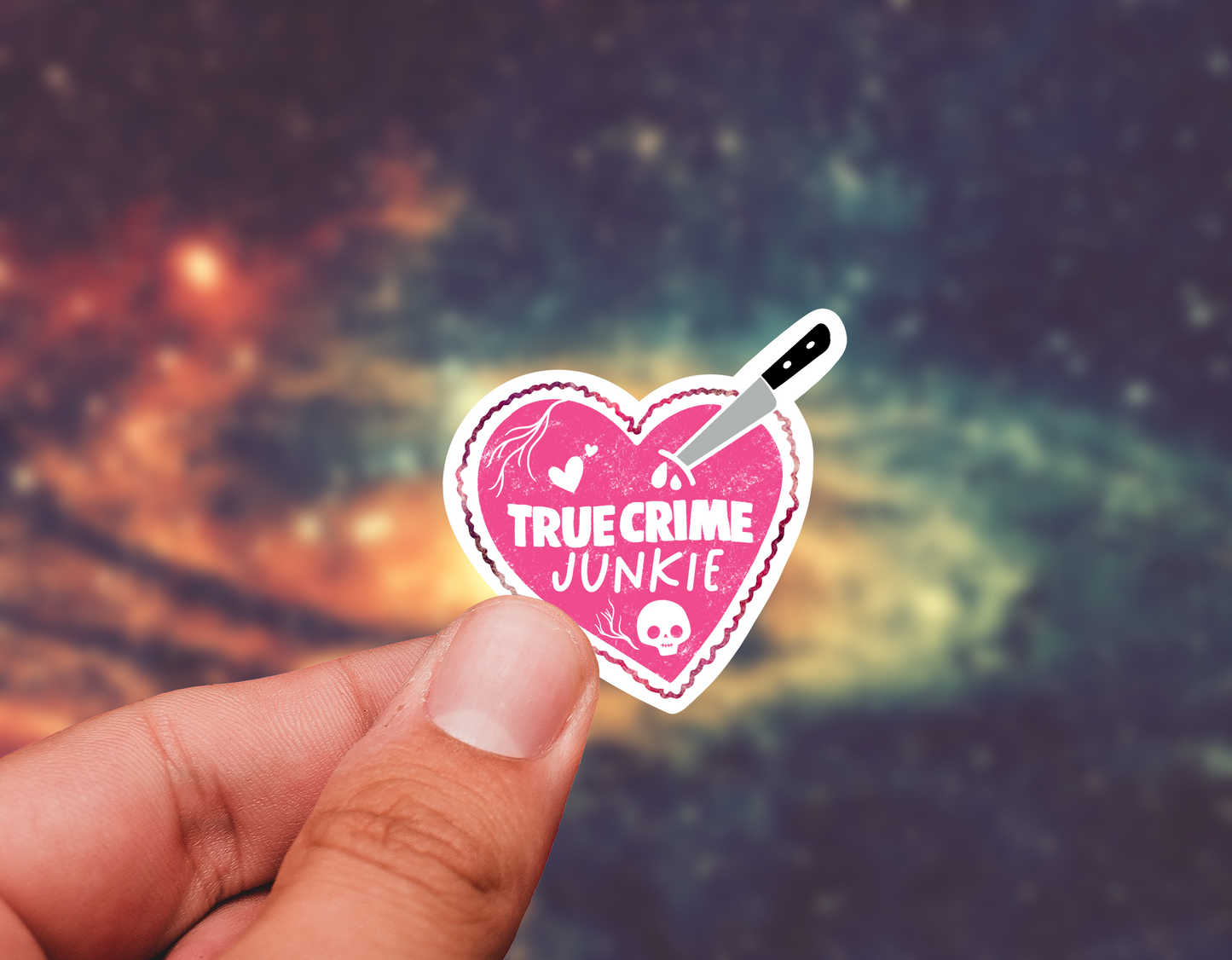 True crime sticker