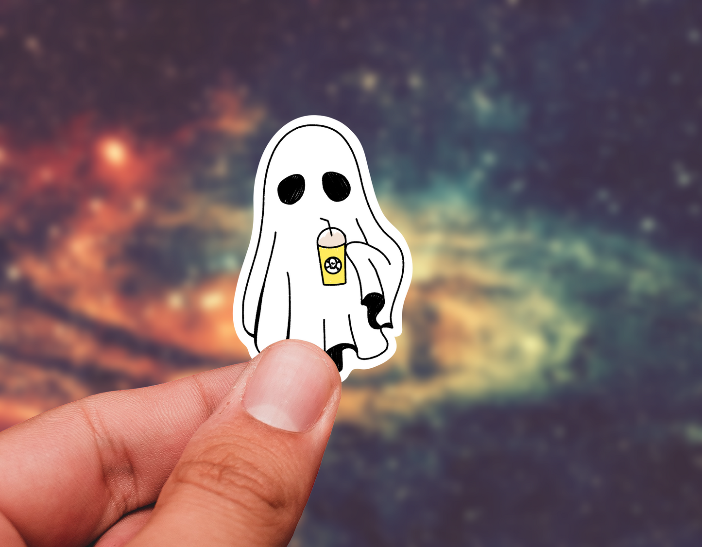 Ghost drink sticker