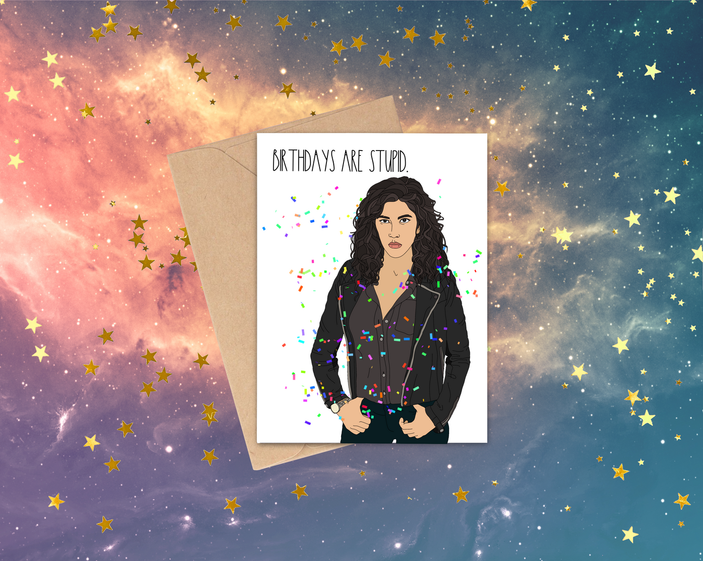Rosa b99 Bday card