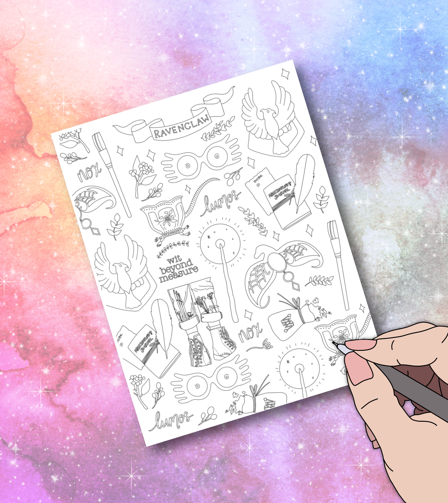 Ravenclaw coloring page