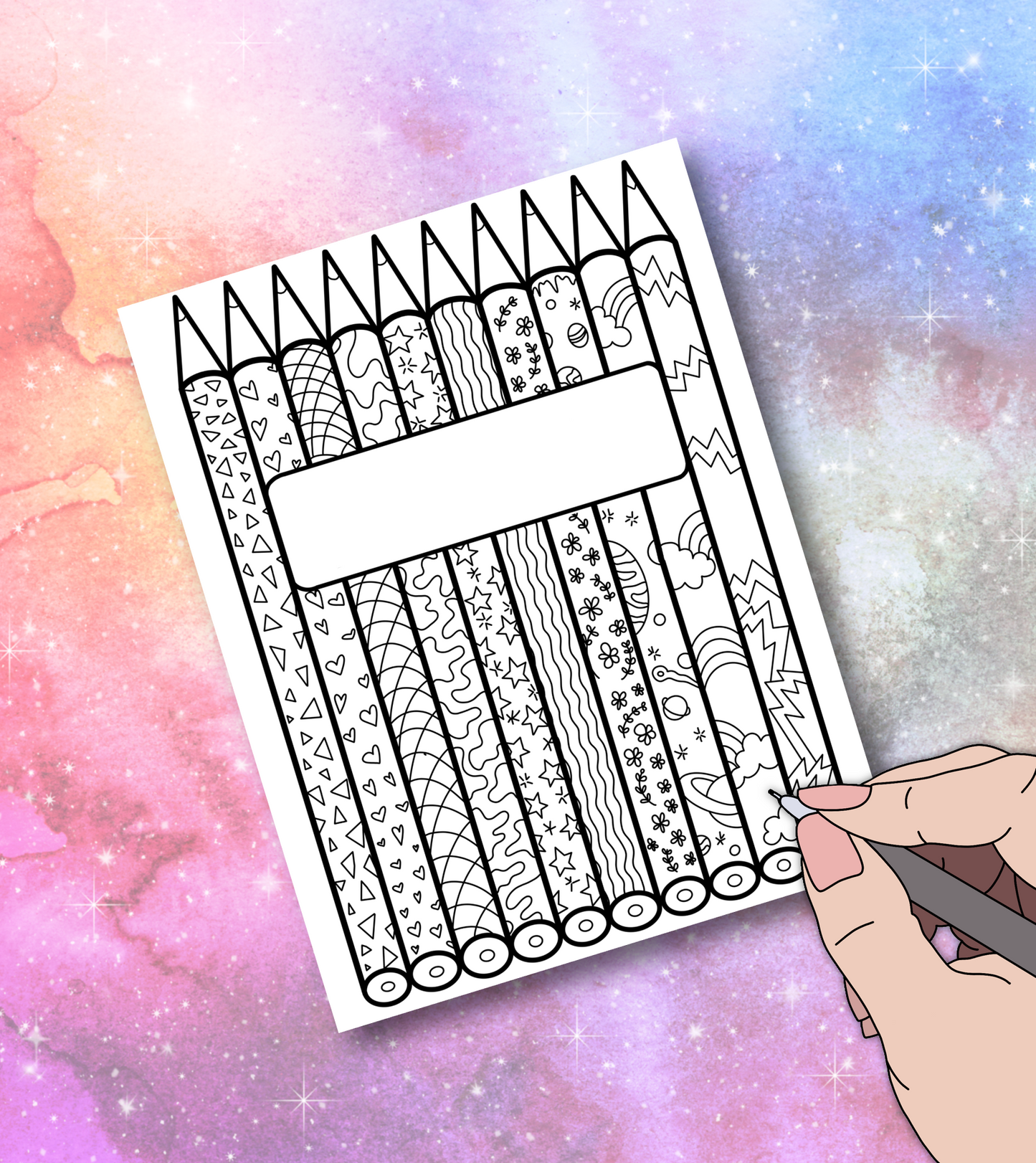 Cover coloring page