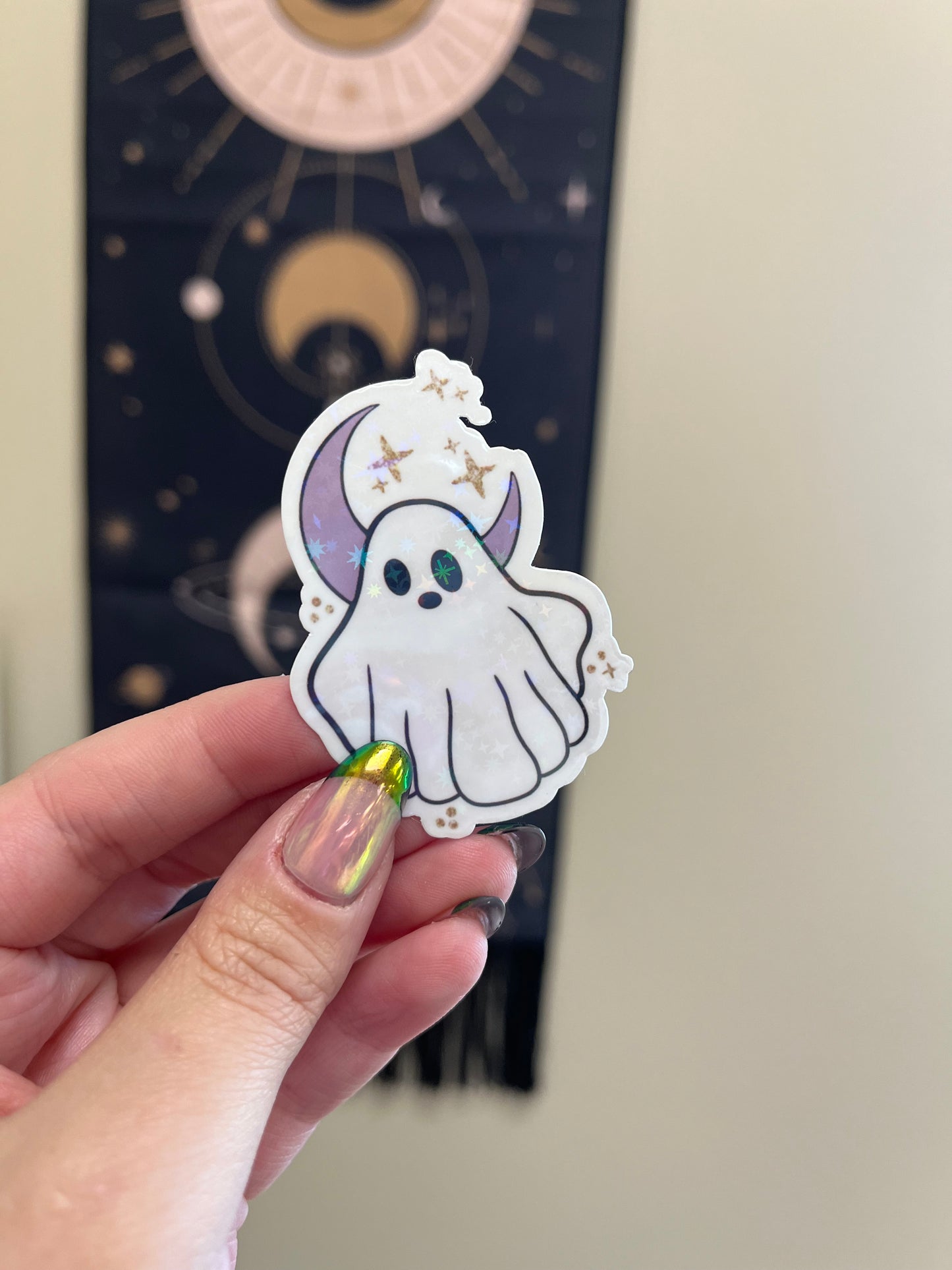 Mystic ghost sticker