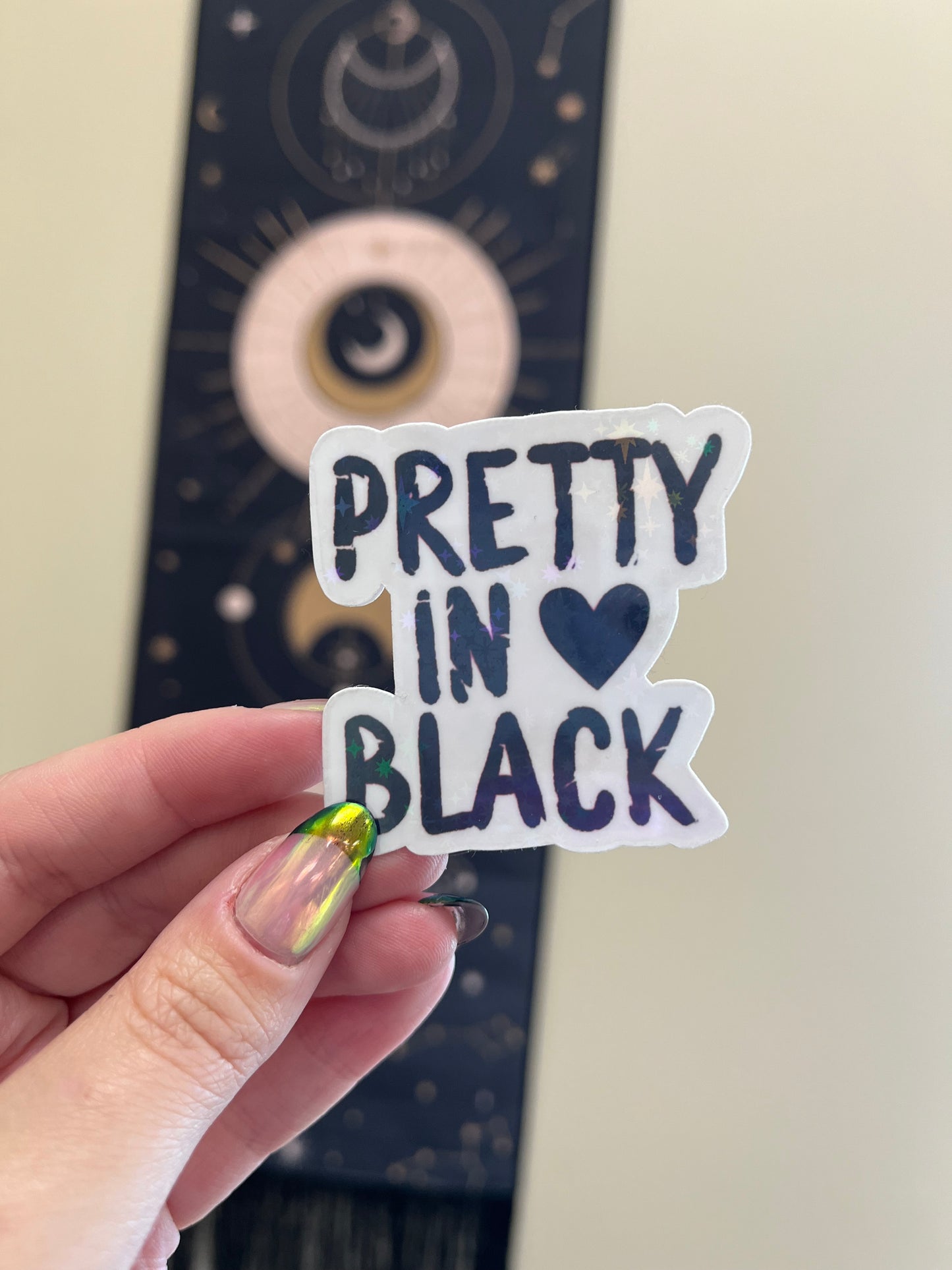 Black sticker