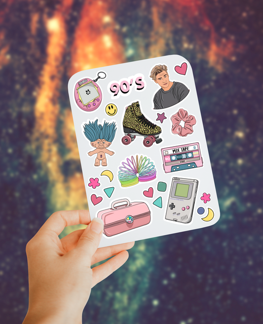 90s sticker sheet