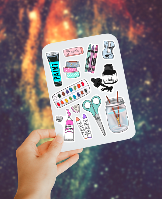 Artist sticker sheet