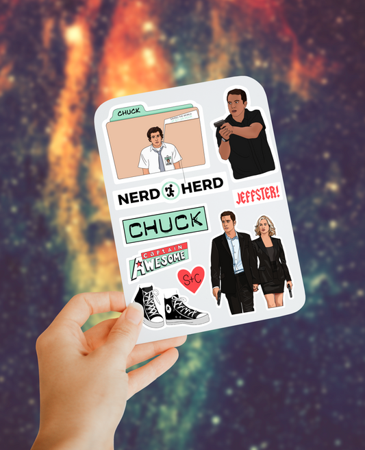 Chuck sticker sheet