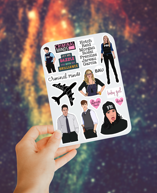 Criminal sticker sheet