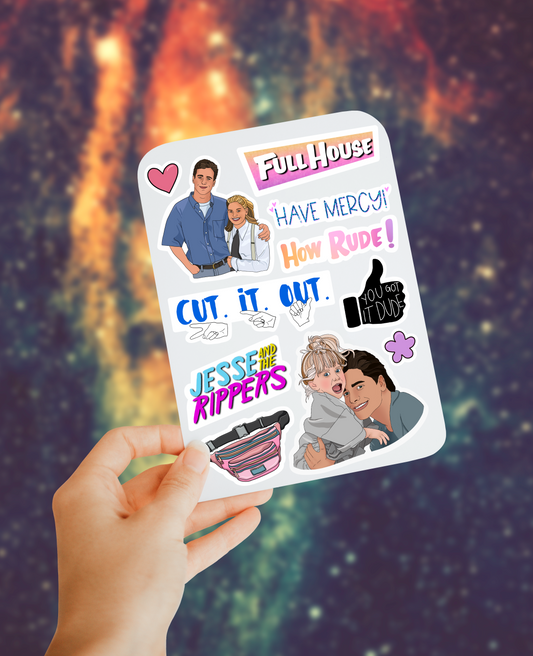Full house 90s sticker sheet