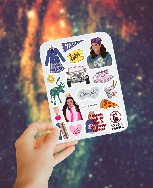 Gilmore sticker sheet