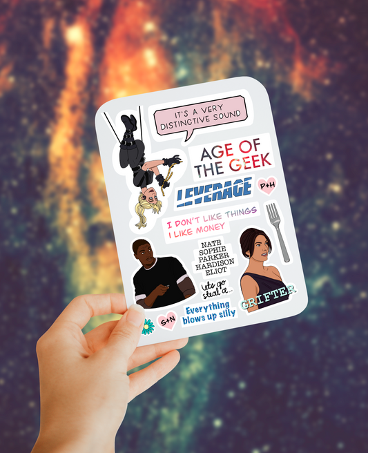Leverage sticker sheet