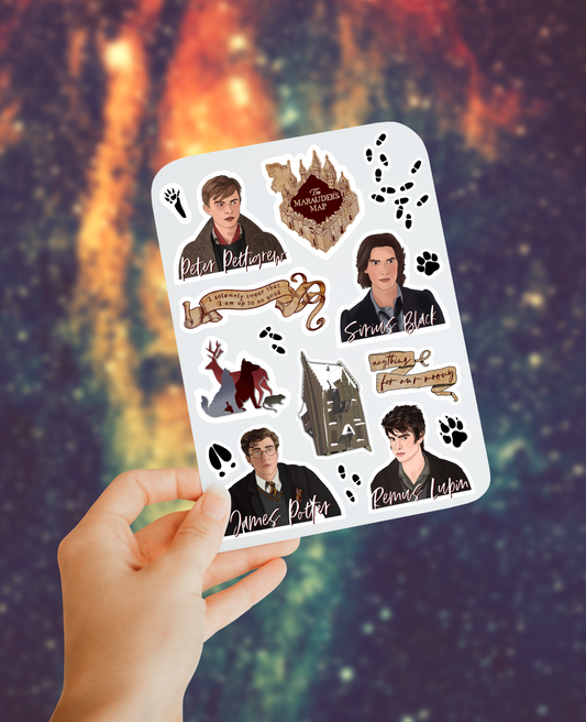 Marauders sticker sheet