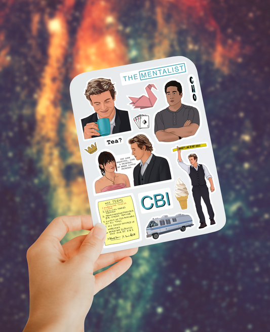 Mentalist sticker sheet