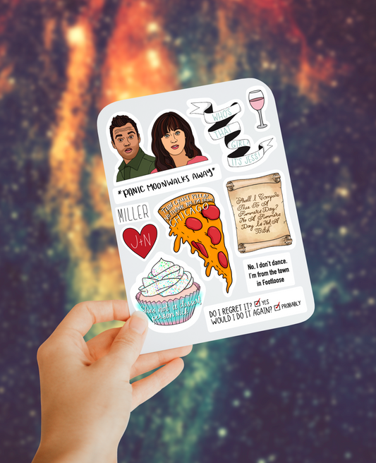 New girl 2 sticker sheet