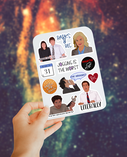 Parks sticker sheet
