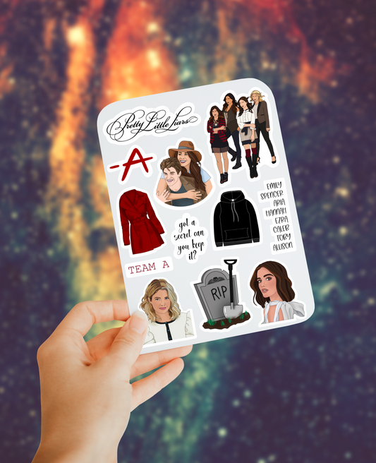 Pretty little sticker sheet