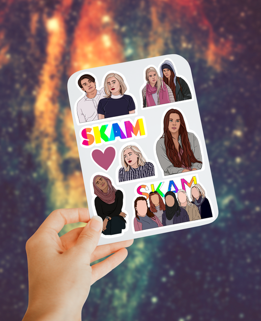 SKAM sticker sheet