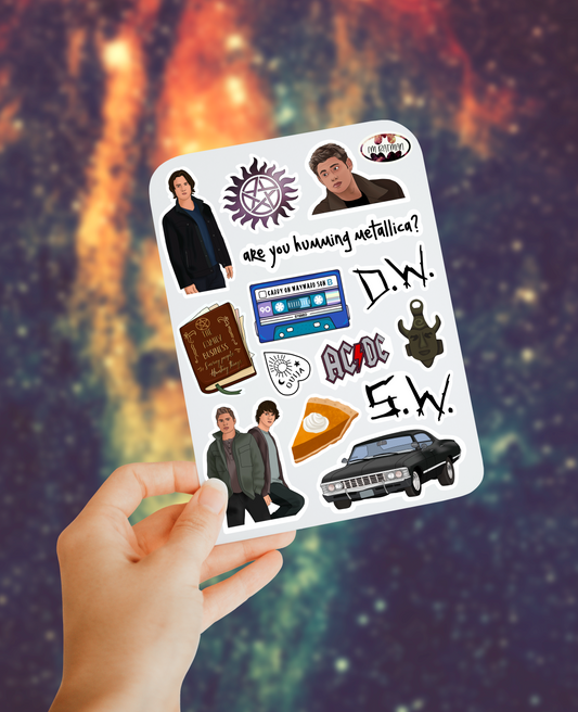 Supernatural sticker sheet