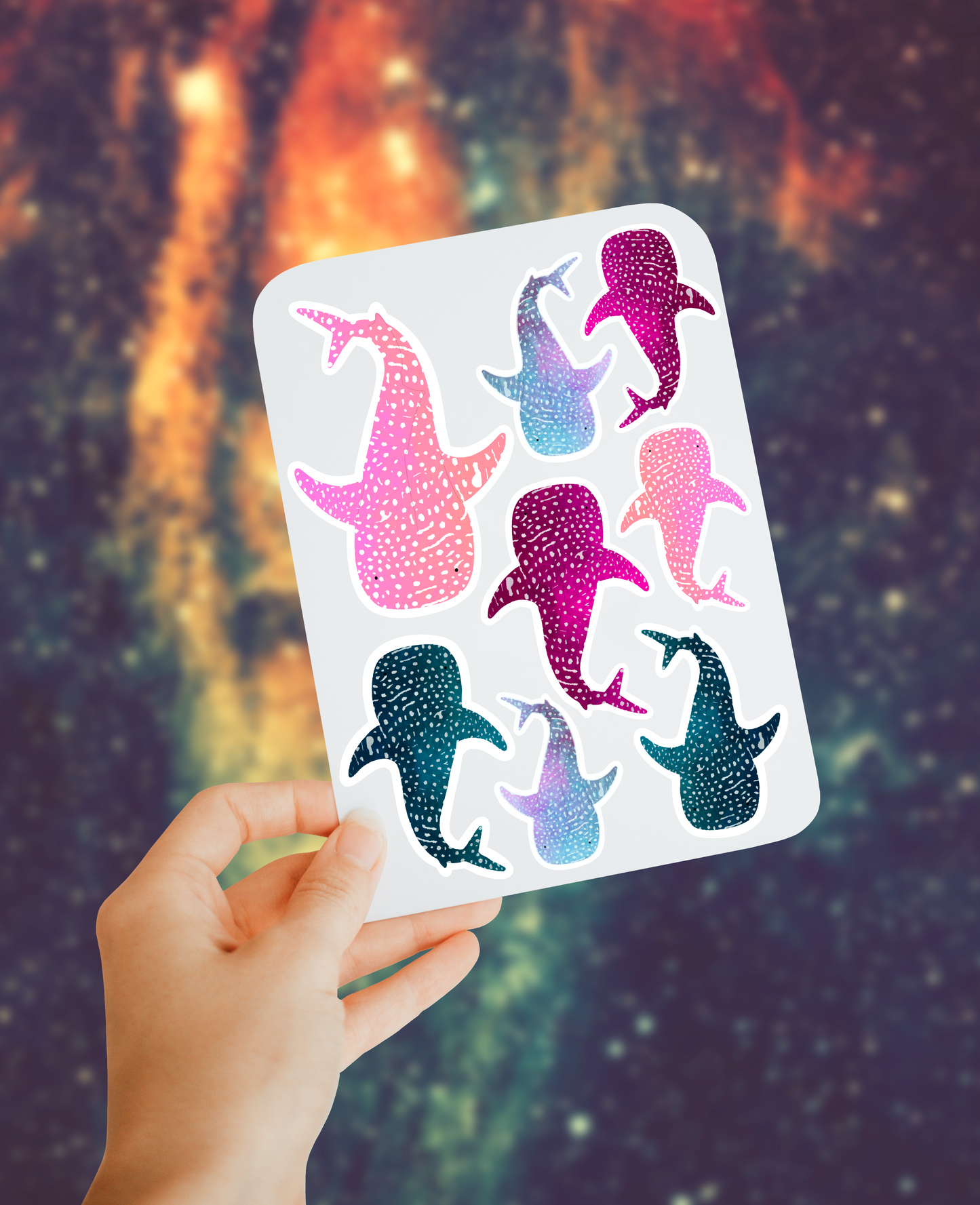Whale shark 3 sticker sheet