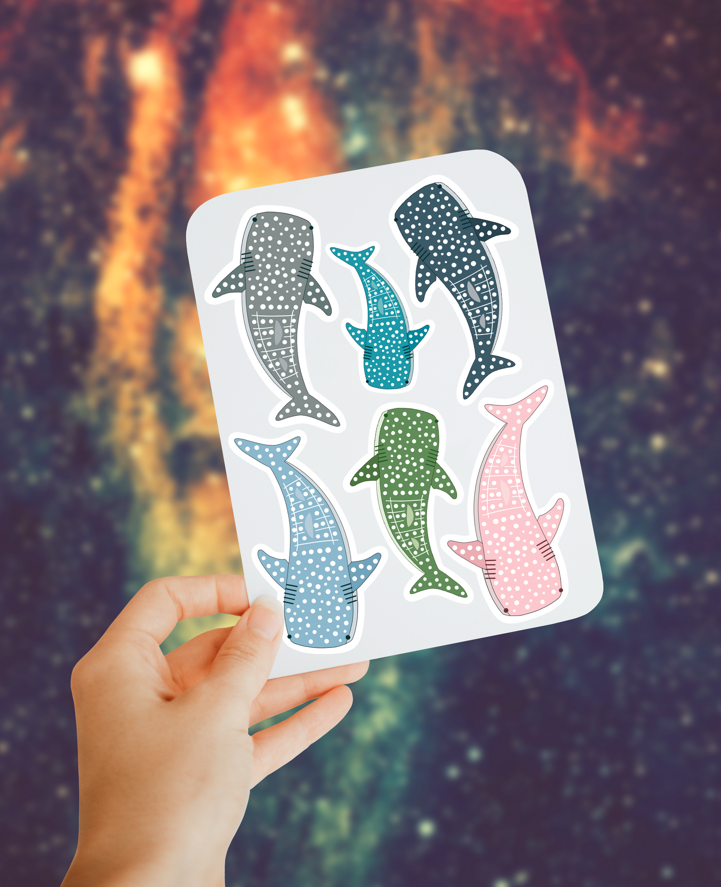 Whale shark 2 sticker sheet