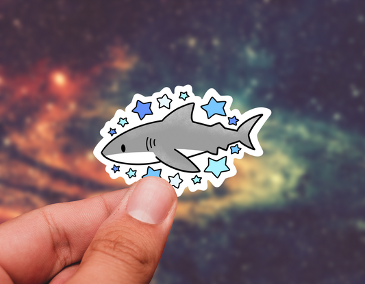 Star shark sticker