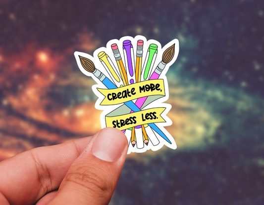 Artist create sticker