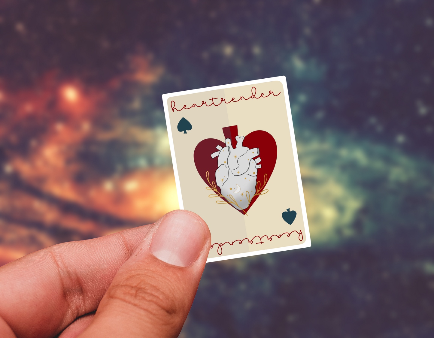 Character cards sticker