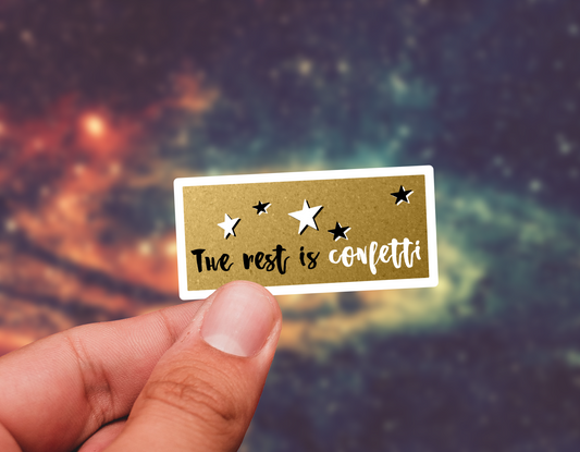 Confetti sticker