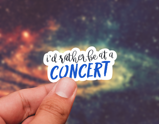 Concert love sticker