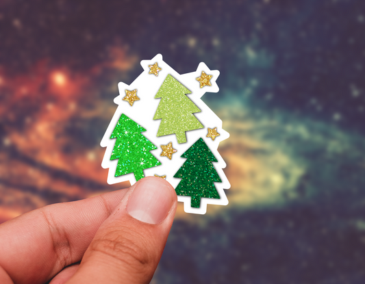 Holiday trees sticker
