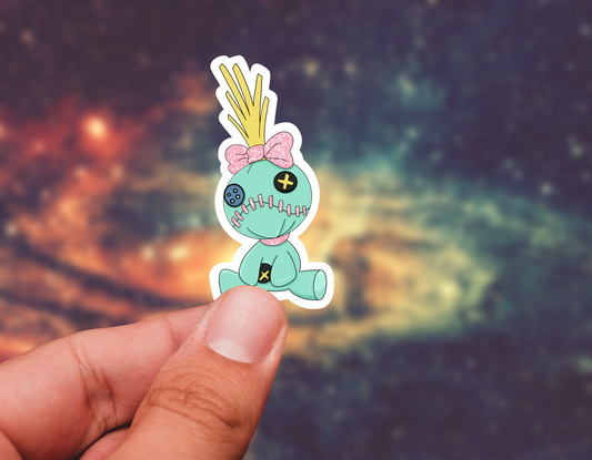 Stitch voodoo sticker