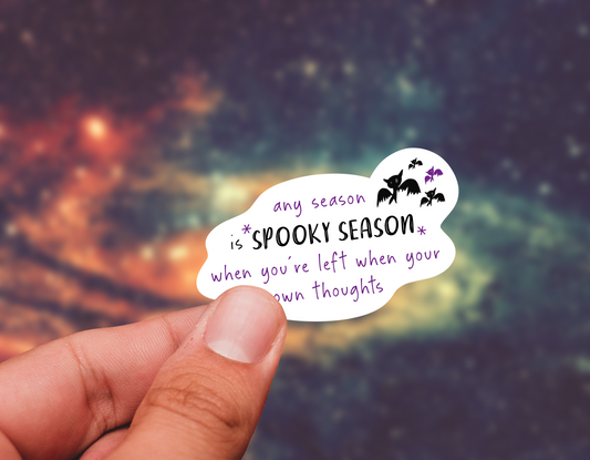 Spooky season sticker