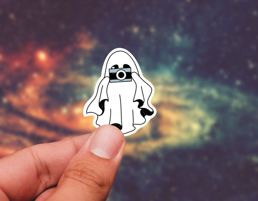 Ghost camera sticker