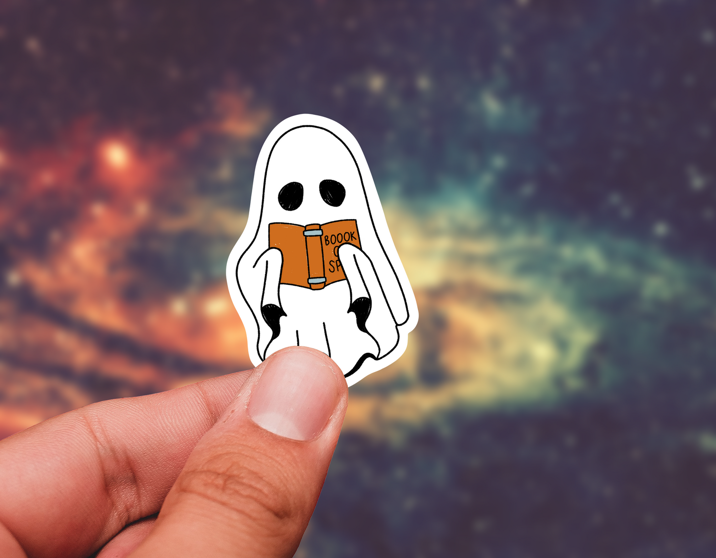 Ghost book sticker