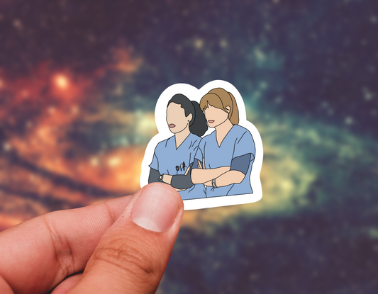 Meredith x yang sticker