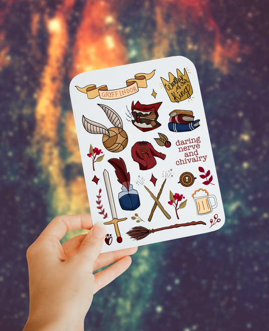 Griffin sticker sheet