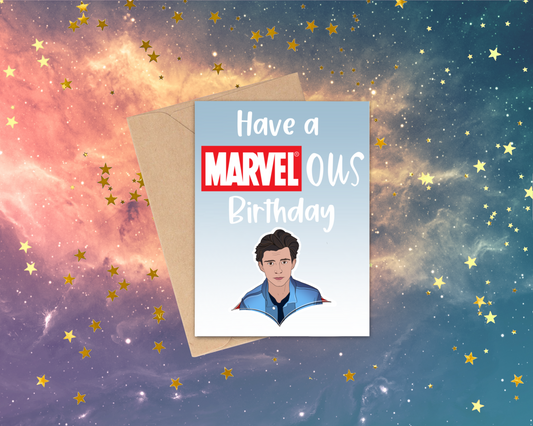 Peter Parker Bday card