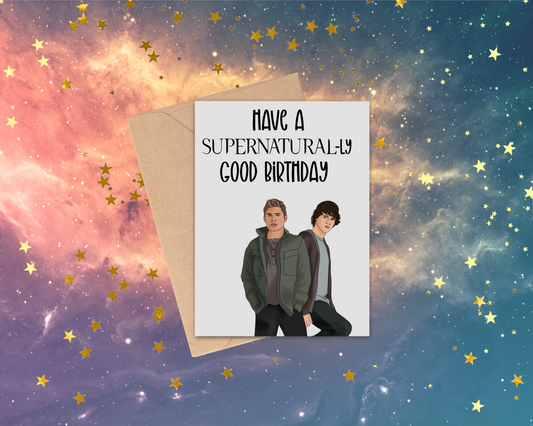 Supernatural Bday card