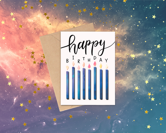 Candles Bday card