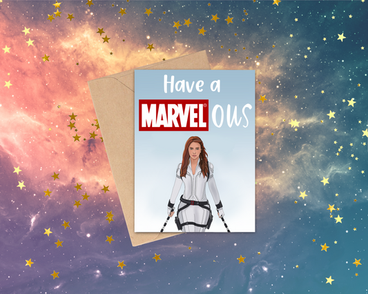 Black widow Bday card