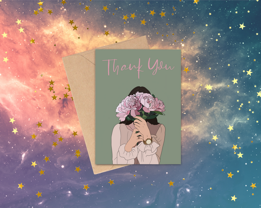 Flower girl thank you card