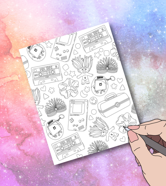 90s coloring page