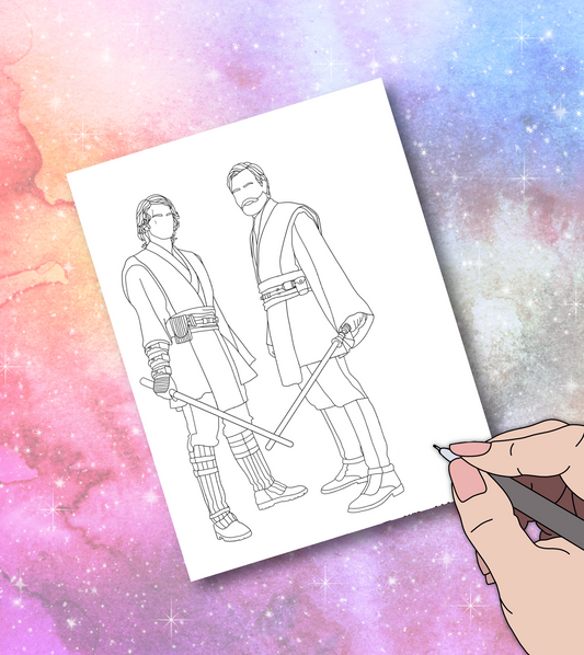Jedi coloring page