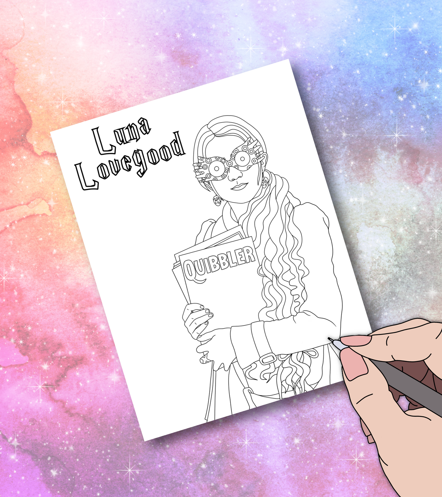 Luna coloring page